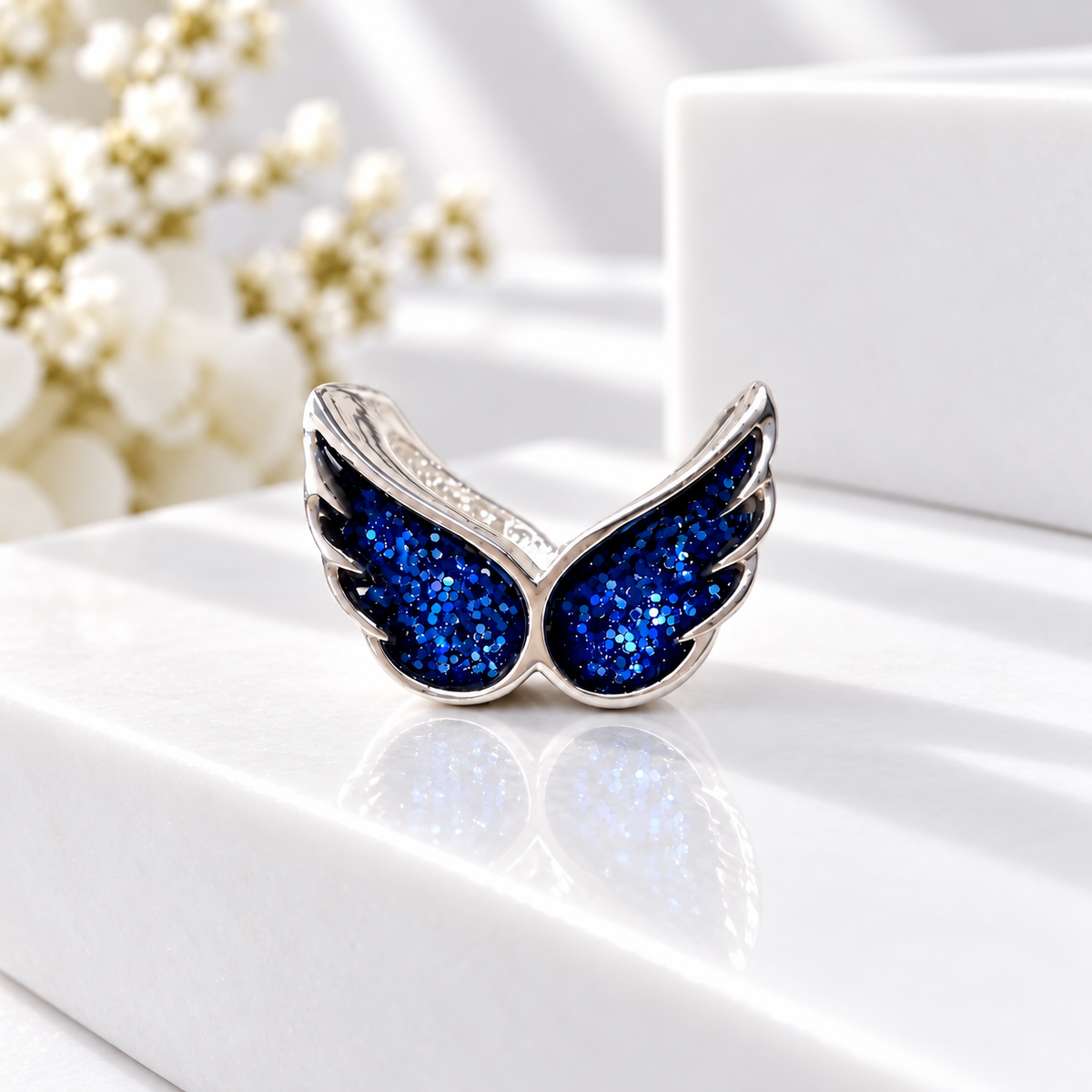 Sterling Silver Angel Wing Bracelet Charm