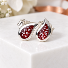 Sterling Silver Teardrop Stud Earrings