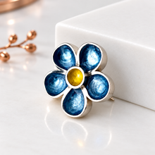 Sterling Silver Forget Me Not/Flower Brooch