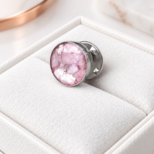 Sterling Silver Round Lapel Brooch/Pin