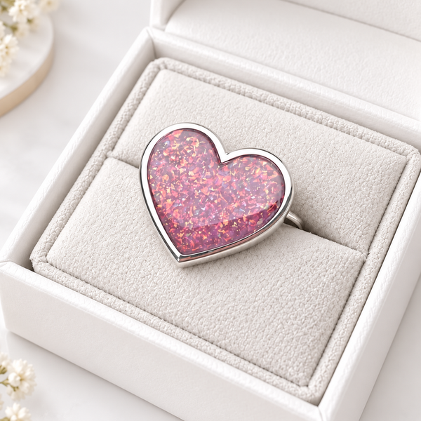 Sterling Silver Heart Brooch