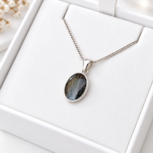 Sterling Silver Oval Pendant