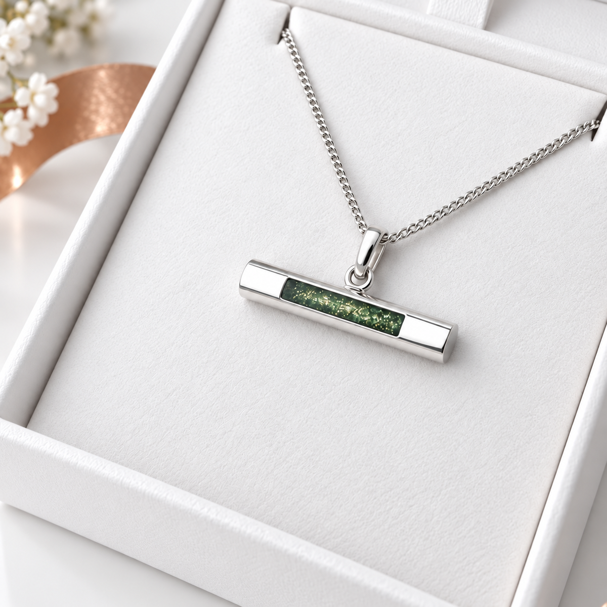Sterling Silver Ladies T-Bar Pendant