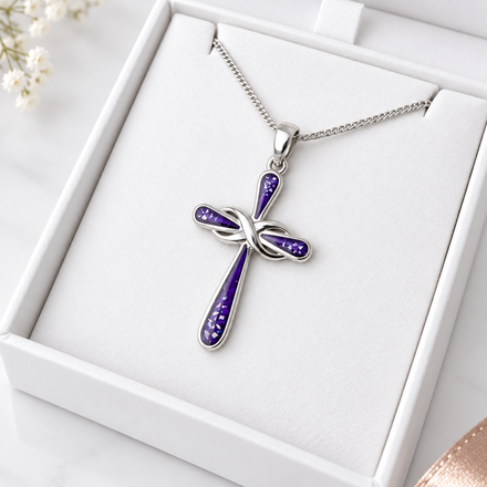 Sterling Silver Infinity Cross Pendant