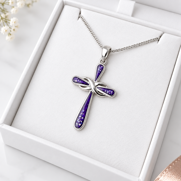 Sterling Silver Infinity Cross Pendant