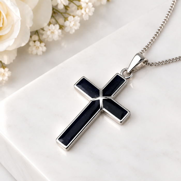 Sterling Silver Large Cross Pendant