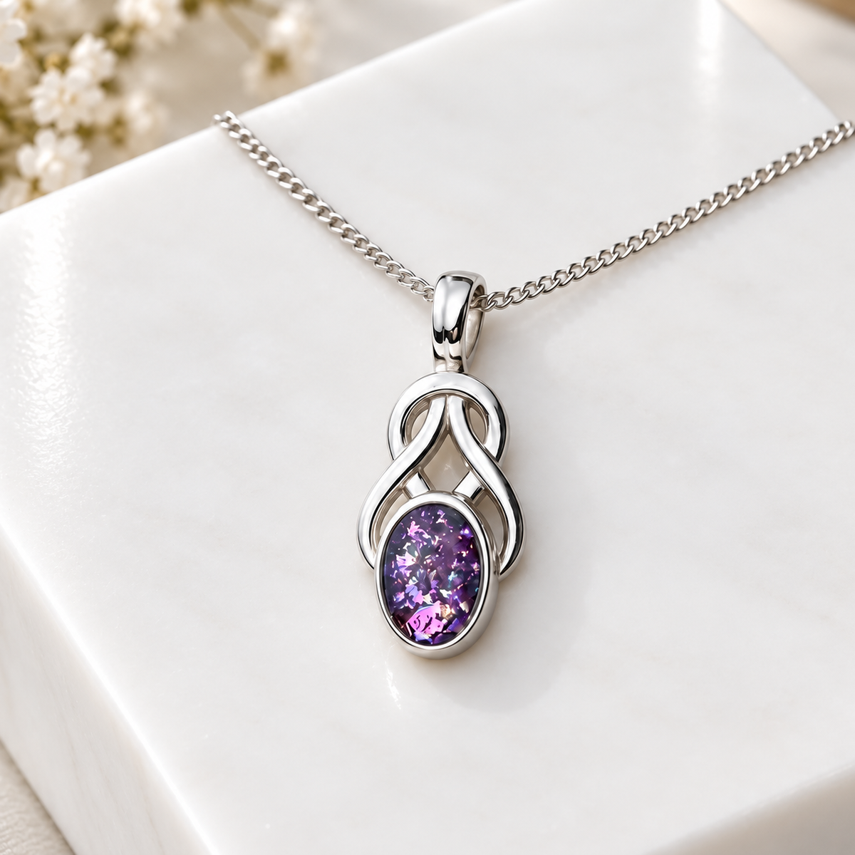 Sterling Silver Love Knot Pendant