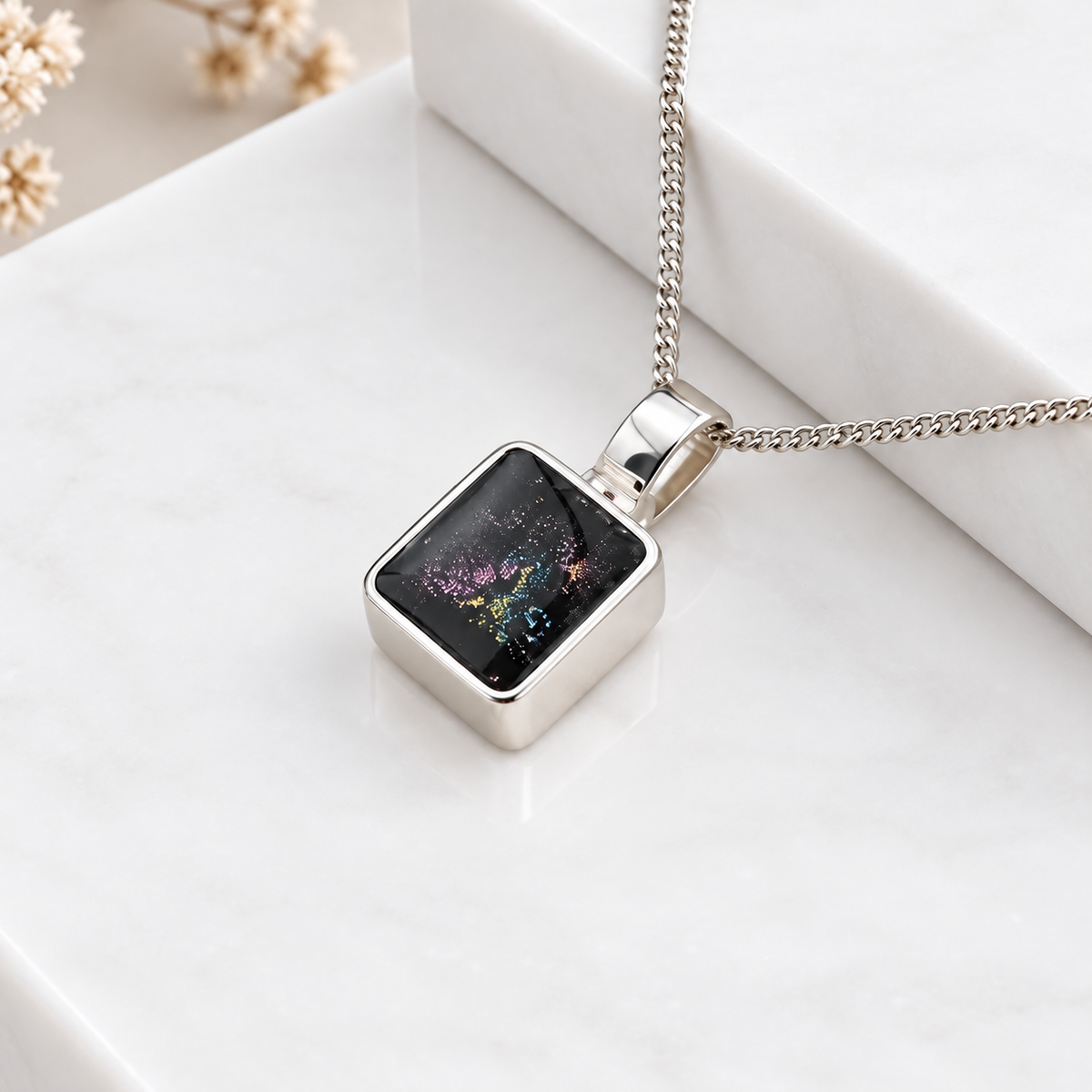 Sterling Silver Square Pendant