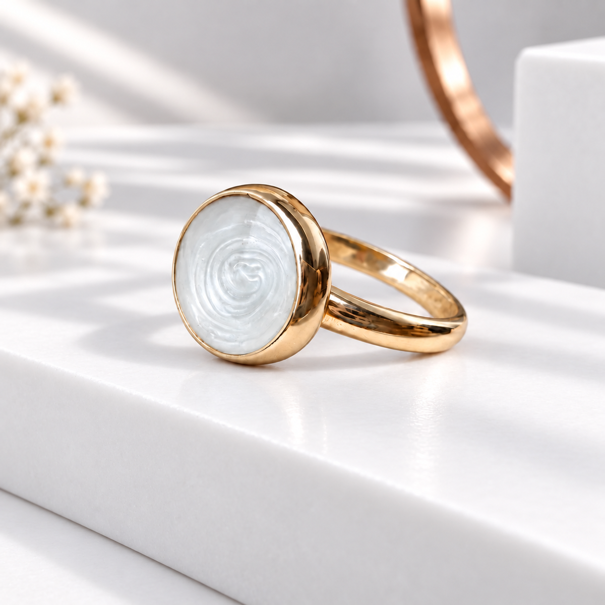 9ct Yellow Gold Round Ring
