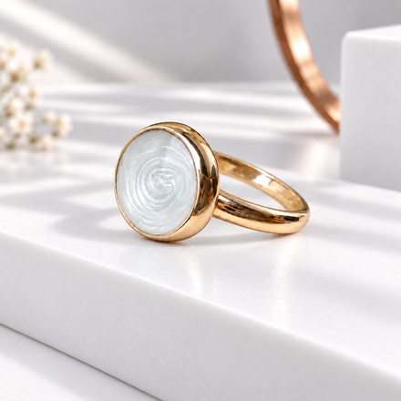 9ct Yellow Gold Round Ring