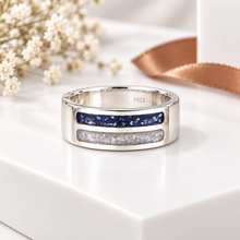 Sterling Silver 8mm Double Channel Ring