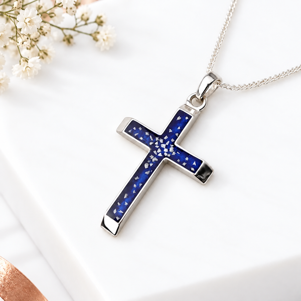 Sterling Silver 3D Cross Pendant