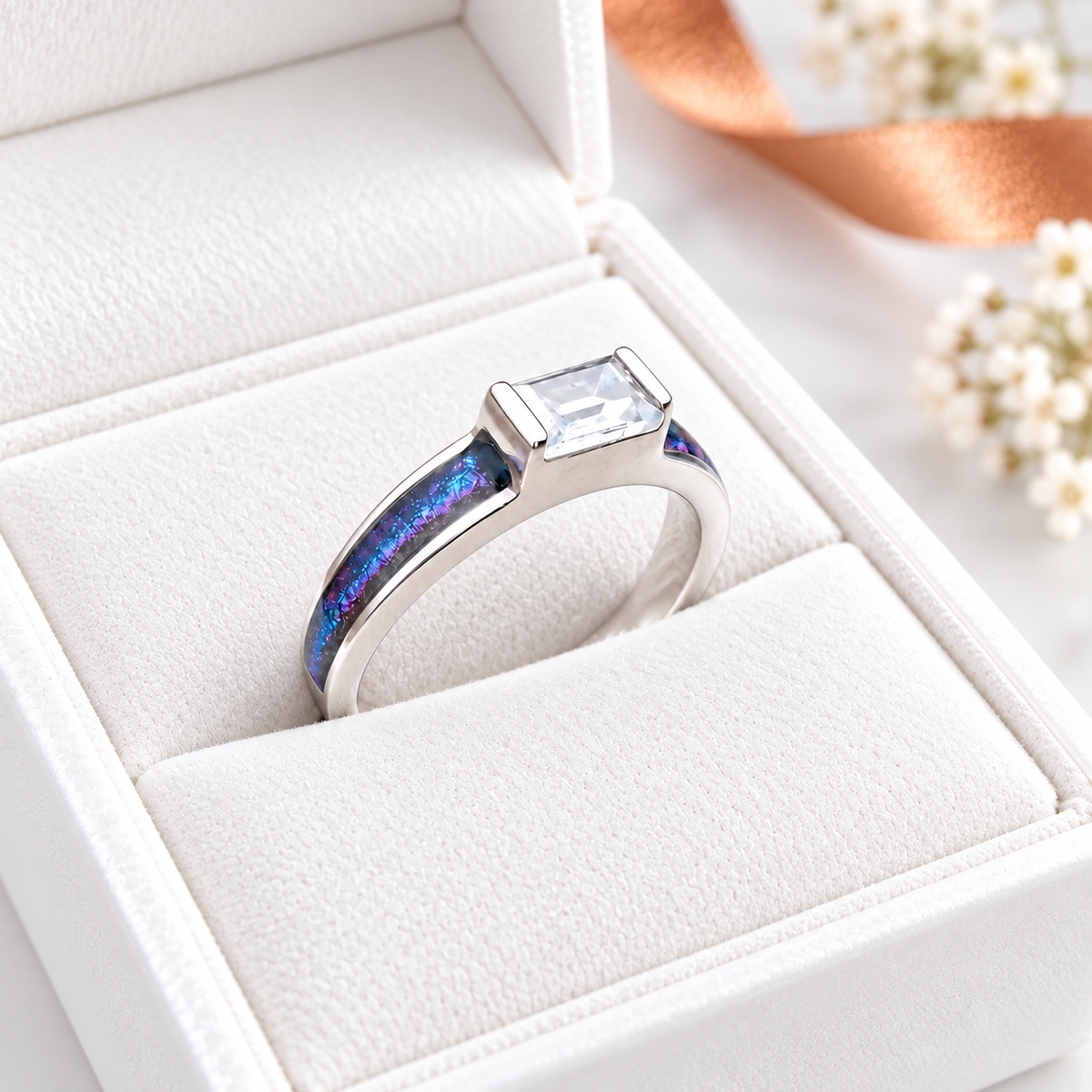 Sterling Silver Baguette Ring