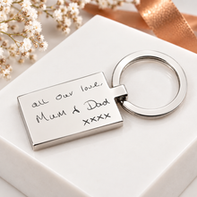 Engraved Stainless Keepsake Keyring