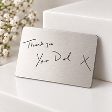 Engraved Stainless Keepsake Wallet Card