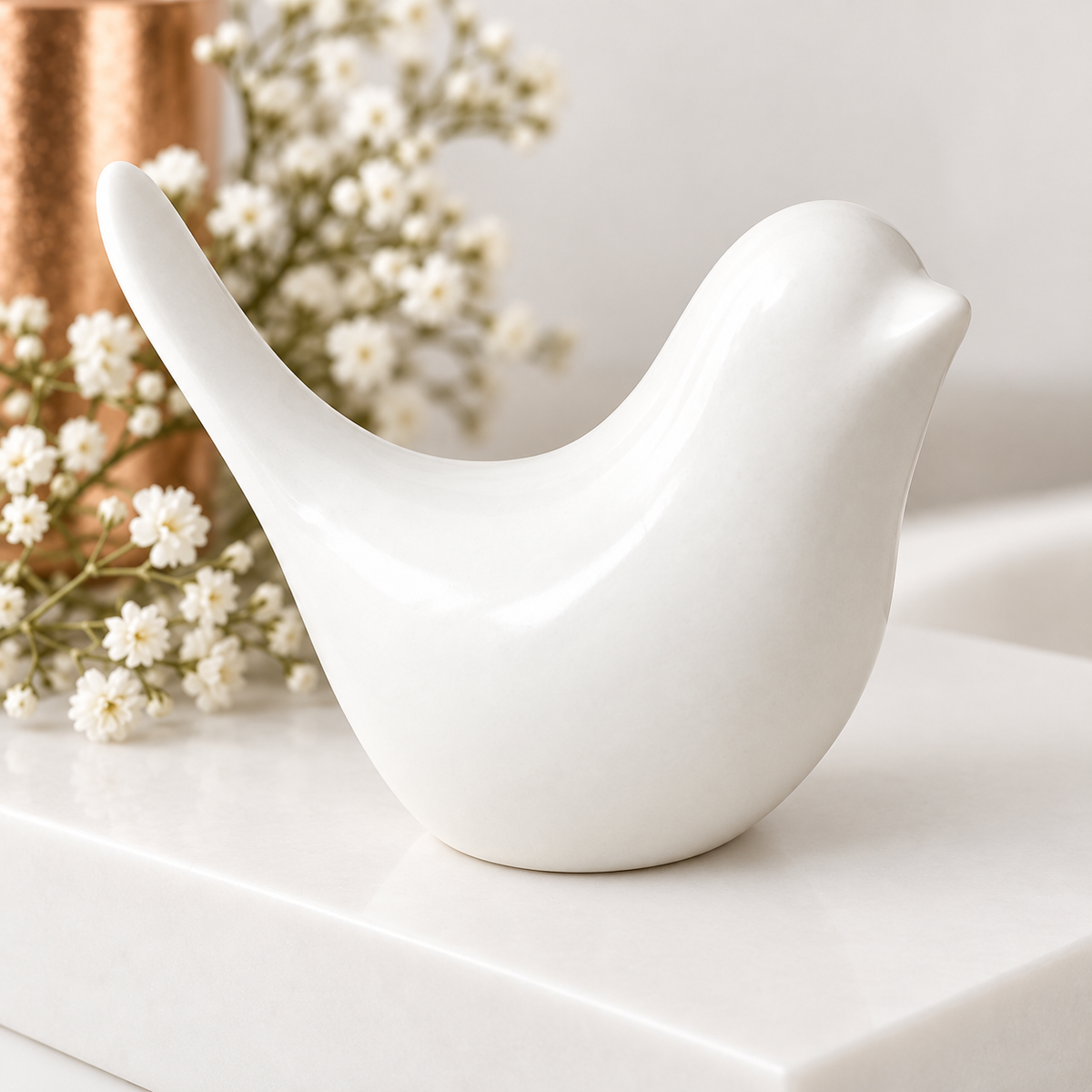 Ceramic Memorial Ashes & Hair Dove