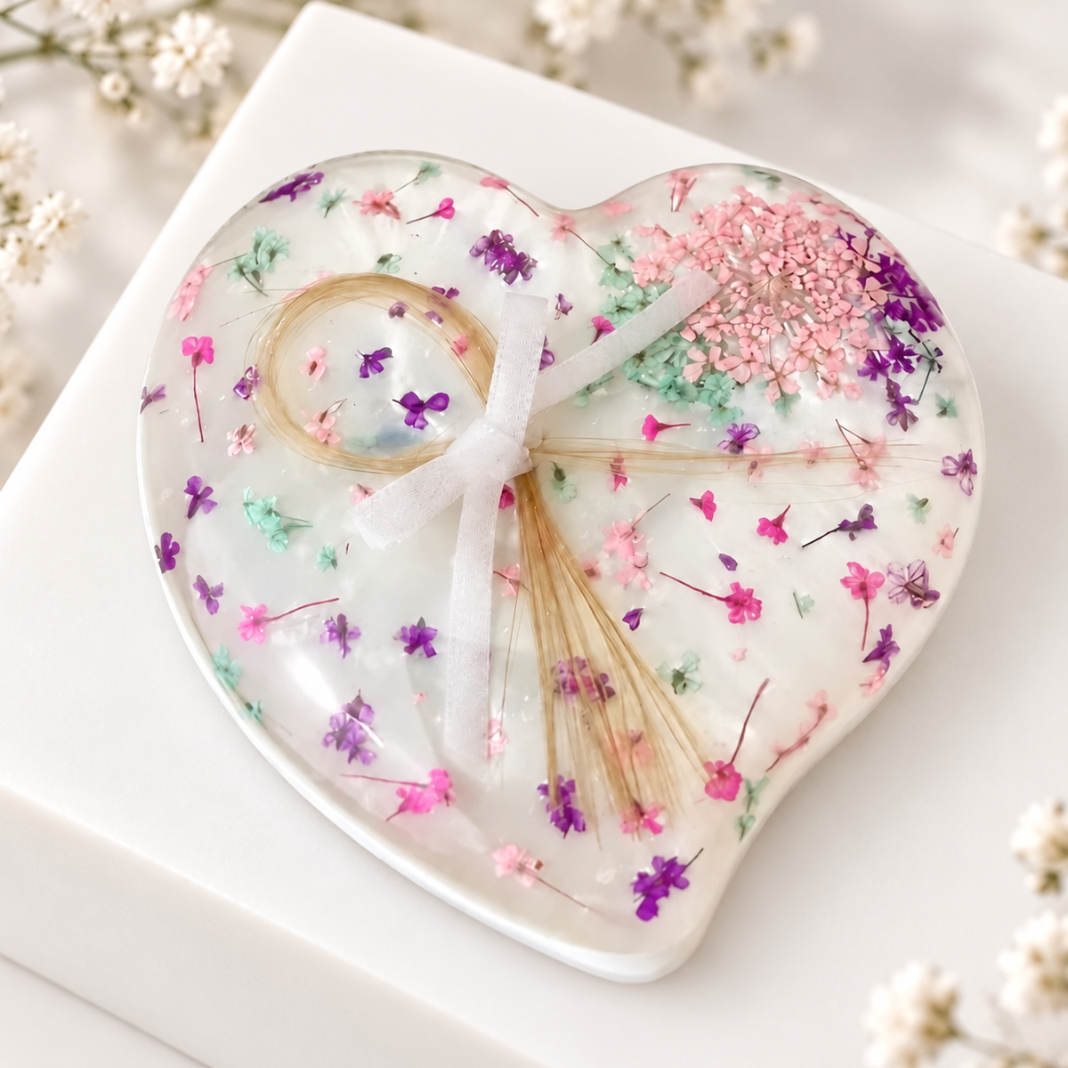 Wavy Heart Memorial Paperweight