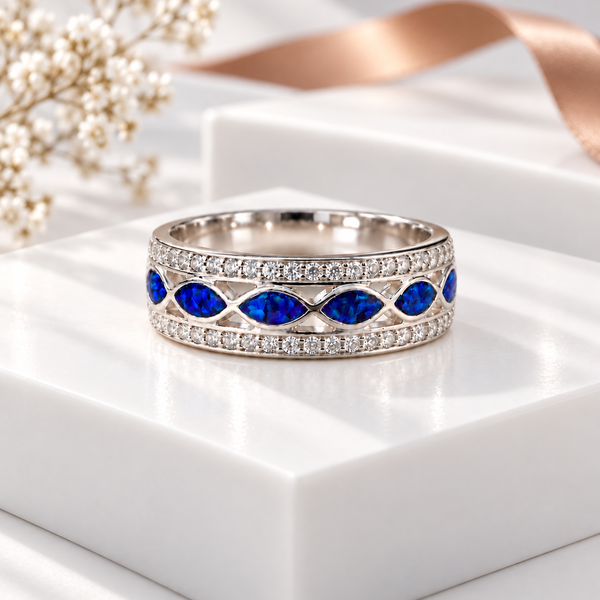 Sterling Silver CZ Marquise Ring
