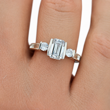 Sterling Silver Emerald Cut Ring