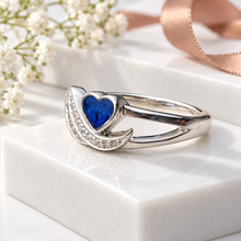 Sterling silver Winged Heart Ring