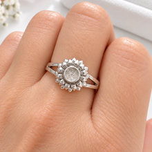 Sterling Silver Sunflower Ring