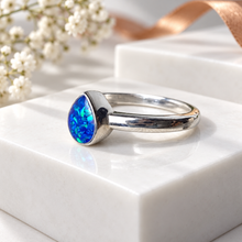 Sterling Silver Simple Teardrop Ring