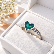 Sterling Silver Heart Multigem Ring