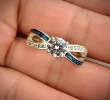 Sterling Silver Solitaire Infinity Ring