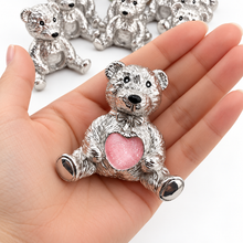 Stainless Steel Memorial Ashes / Hair Teddy Bear