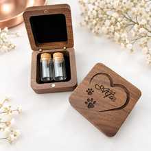 Engraved Wooden Ashes/Fur Keepsake Box