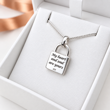 Sterling Silver Love Padlock Pendant