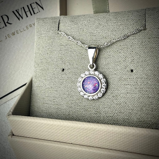 Petite CZ Round Pendant