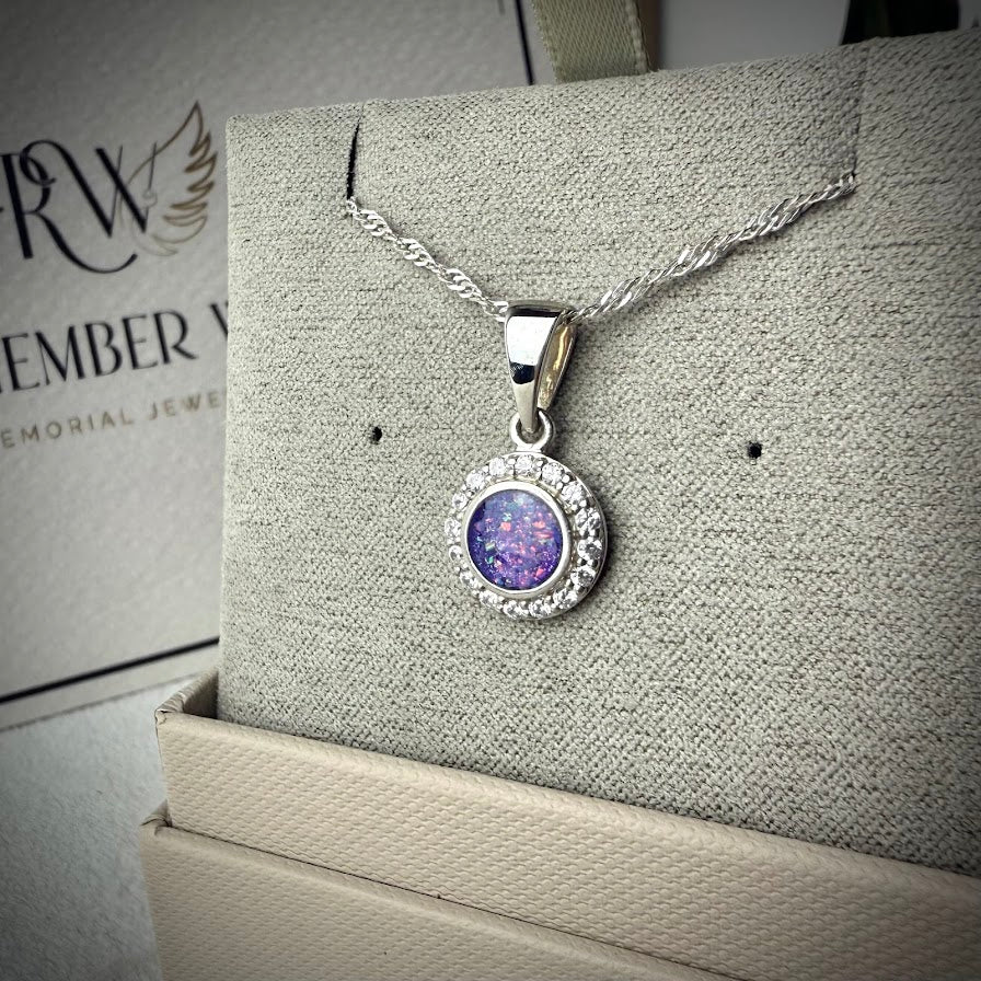 Petite CZ Round Pendant