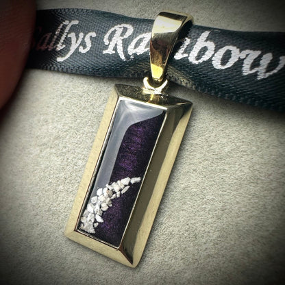 9ct Yellow/White/Rose Gold Bullion Bar Pendant