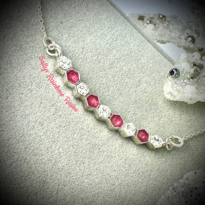 Honeycomb .925 Silver Pendant