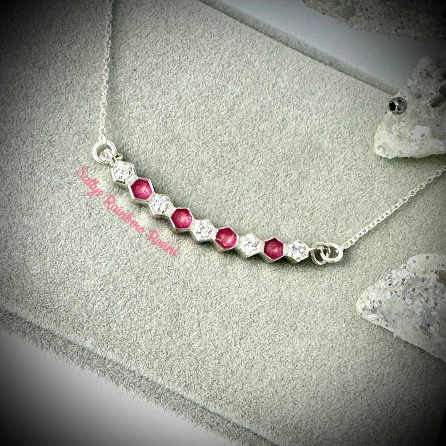 Honeycomb .925 Silver Pendant