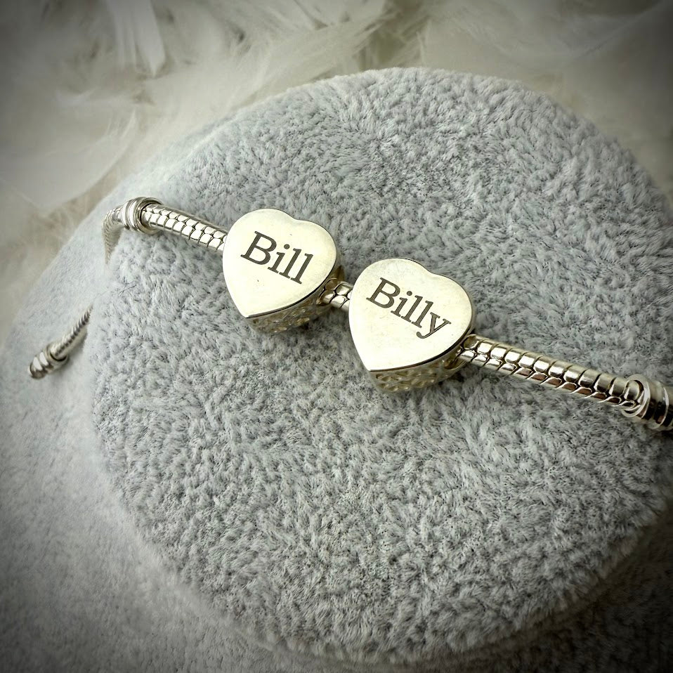 CZ Heart Bracelet Charm