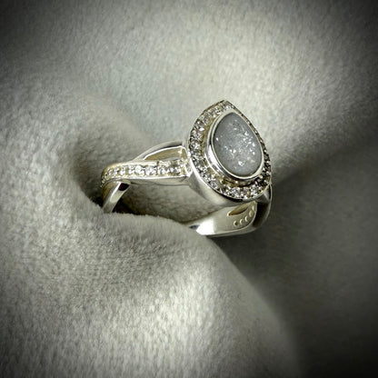 Teardrop Infinity Ring