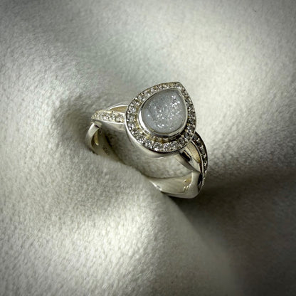 Teardrop Infinity Ring