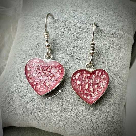 Heart .925 Silver Drop Earrings