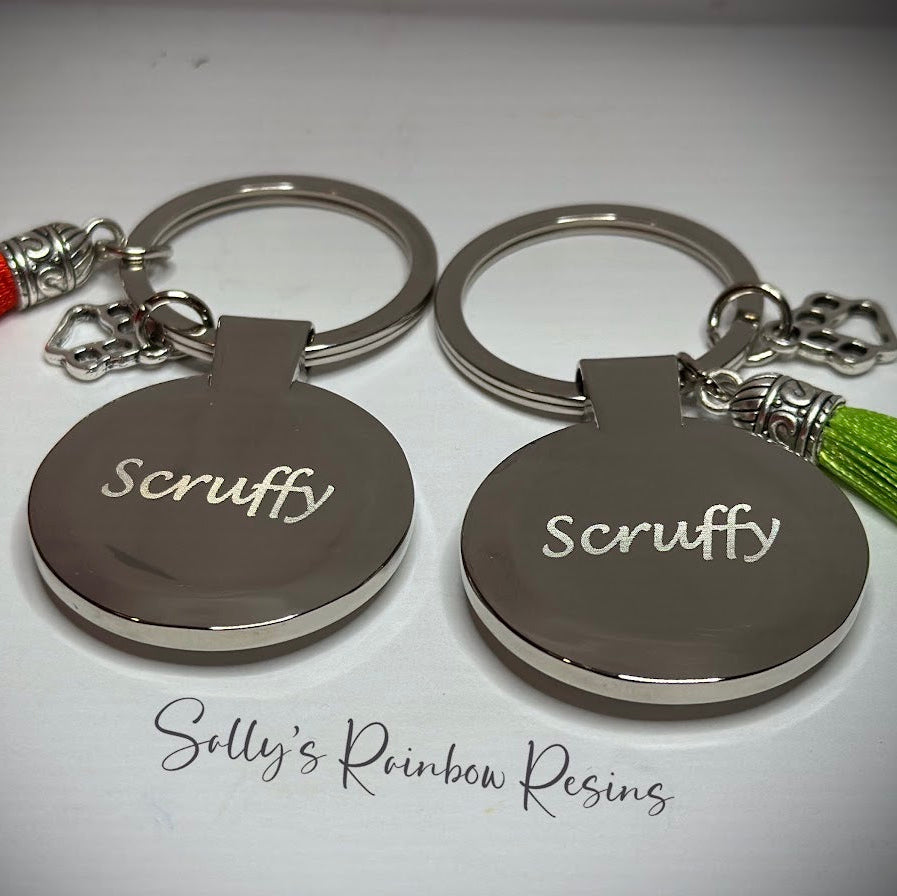 Engraved keyring
