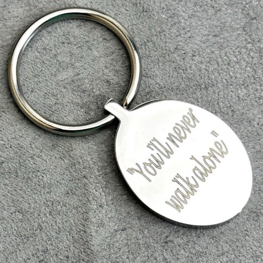 Self Fill Oval Urn Keyring