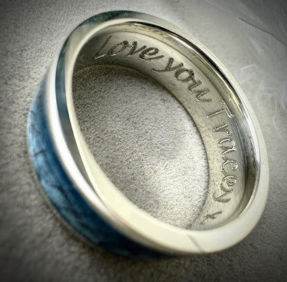 8mm Silver Band Ring
