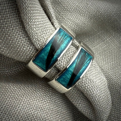 8mm Silver Slit band Ring