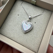 Sterling Silver CZ Heart Pendant