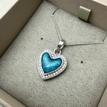 Sterling Silver CZ Heart Pendant
