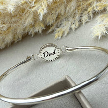 Sterling Silver Halo Bangle