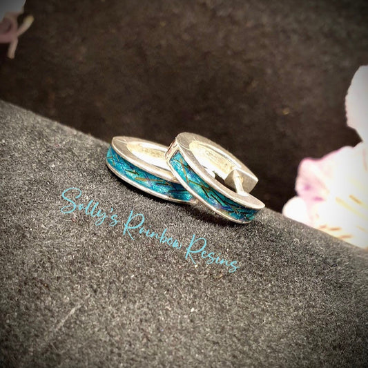 Hooped .925 Silver Stud Earrings