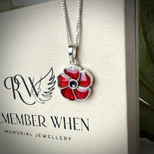 Sterling Silver Poppy Pendant