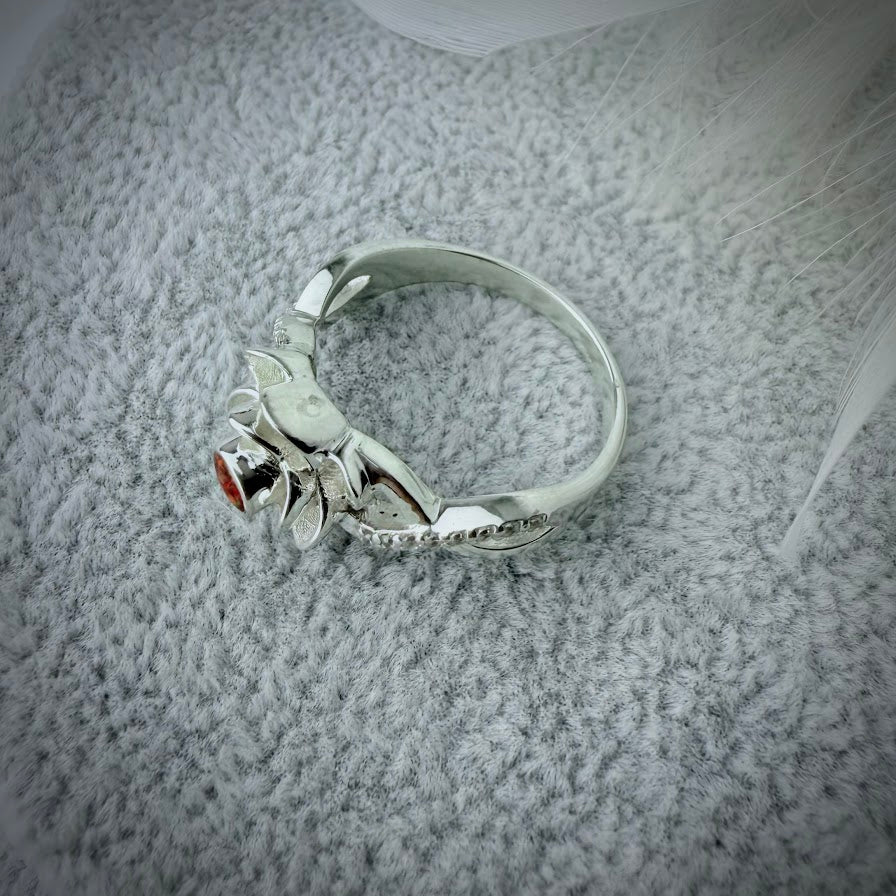 Infinite Rose .925 Silver Ring - Size S Only